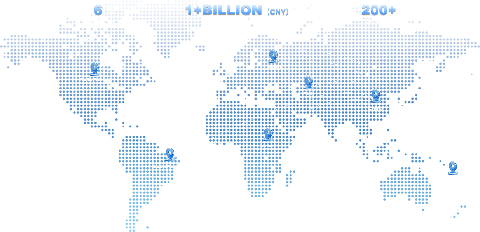 Cybertant global business footprint map