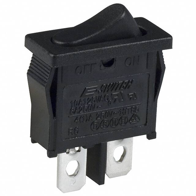 E-Switch R6ABLKBLKEF
